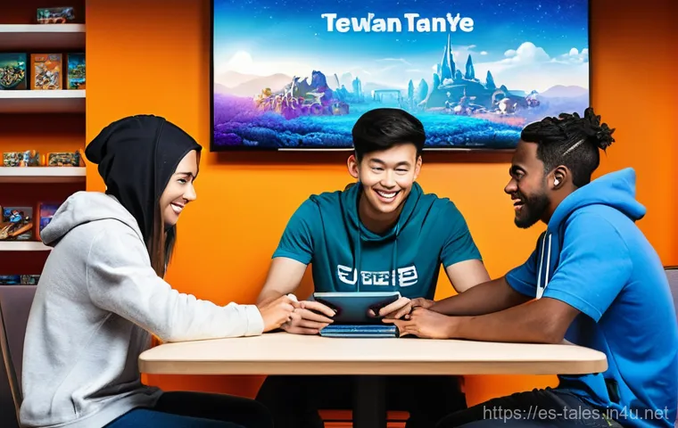 테일즈런너 이벤트 코드 사용법 - A skeptical teenage 'Tales Runner' player, wearing a casual t-shirt and shorts, is seated at a compu...