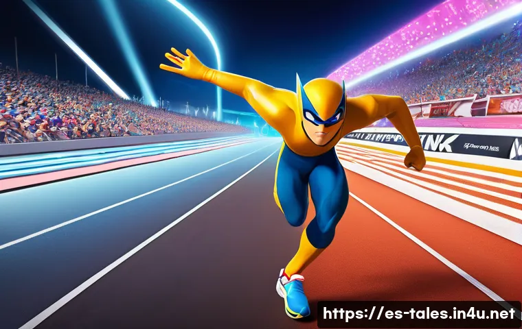 테일즈런너 클래스 밸런스 업데이트 - **A high-energy race scene in the vibrant world of "Tales Runner,"** showcasing the new dynamics bet...